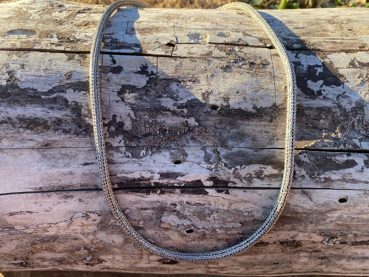 5mm Thick 24 Inches Tibetan Silver Round Snake Chain with S Hook Necklace, For Men & Women, Bridesmaid Gift, Gift for Her, Handmade Chain