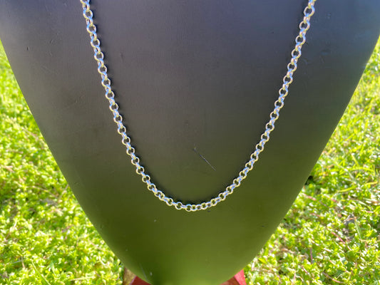 5mm, 24 or 32 Inches Adjustable Long Tibetan Silver Rollo Brushed Chain, S-Hook Closure, Jewelry Making Supplies, Chain for Pendant Necklace