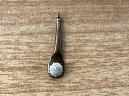 Antique Brass Long Pendant, Fresh Water Pearl Pendant,Citrine Gemstone, Garnet Long Pendant,Latest Design for Earring, Handmade Boho Jewelry