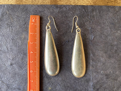 Antique Matte Silver Plated Earrings, Ethnic Dangle Earrings, Statement Tribal Earring, Bohemian Jewelry, Egyptian Gypsy Earring