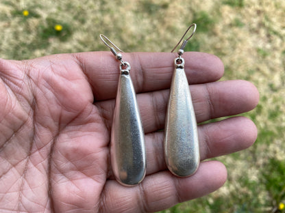 Antique Matte Silver Plated Earrings, Ethnic Dangle Earrings, Statement Tribal Earring, Bohemian Jewelry, Egyptian Gypsy Earring