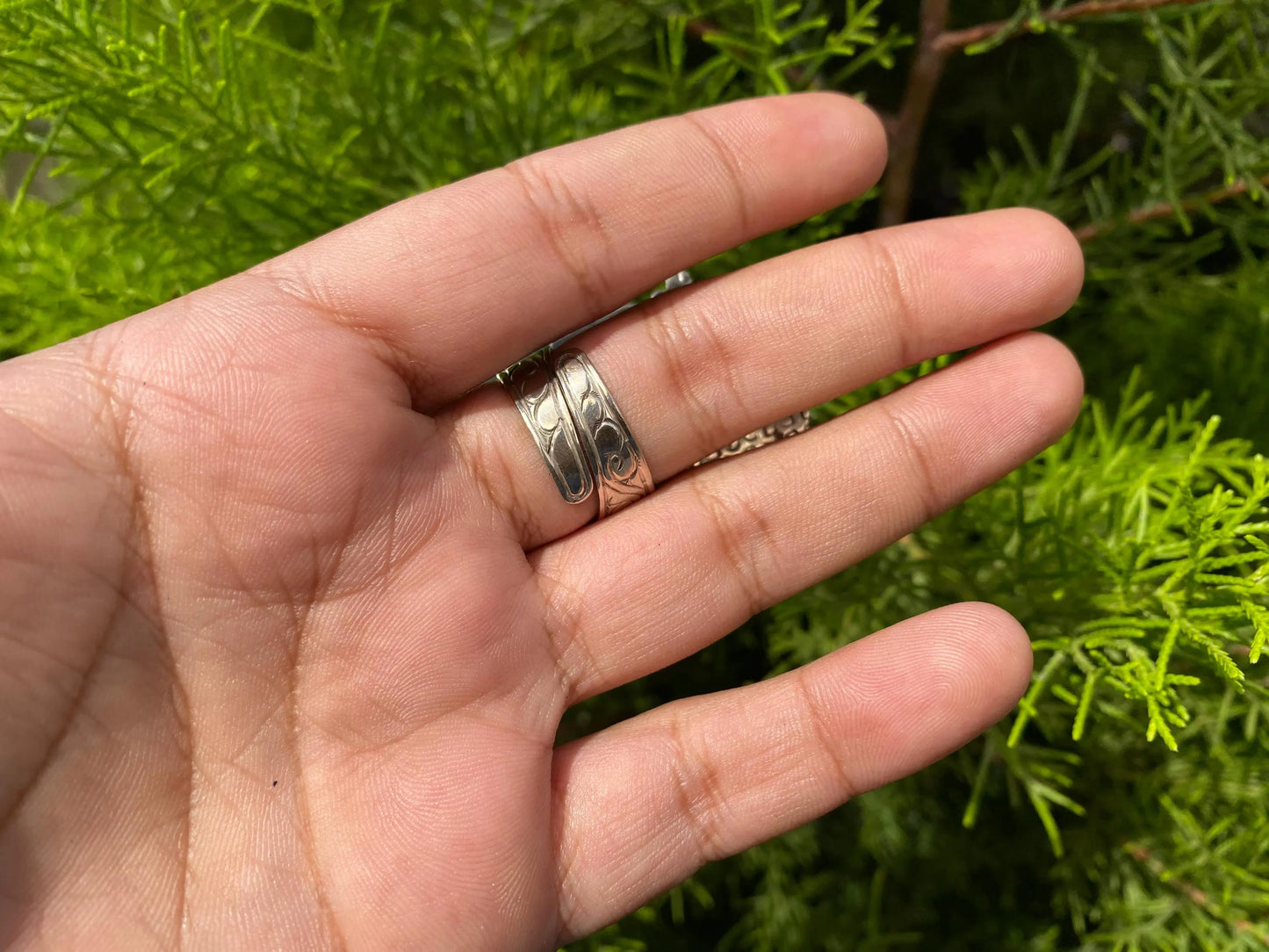 Big Adjustable Bone Carved Hamsa Tibetan Silver Ring, Hand of Fatima, Unisex Healing Ring, Protection Symbol, Bohemian Jewelry, Hand Ring