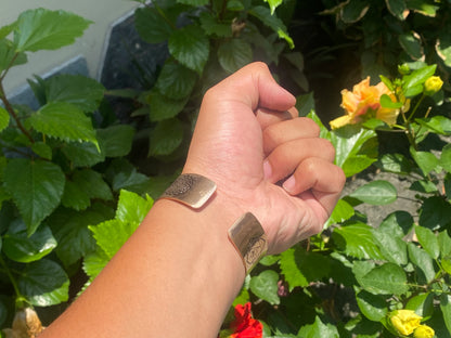 Big Adjustable Flat Copper Bracelet,  7 chakra Bracelet, Healing Bracelet, Bracelet for Daily wear, Meditation Bracelet, Unique Bracelet.
