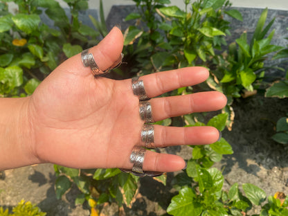 Big Spiny Orange Oyster Adjustable Ring, Unisex Ring made with Tibetan Silver.
