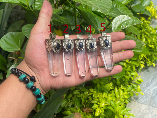 Big pointed crystal Pendant, Daily wear Pendant, Gemstone Jewelry, Aesthetic Jewelry, Antique jewelry.