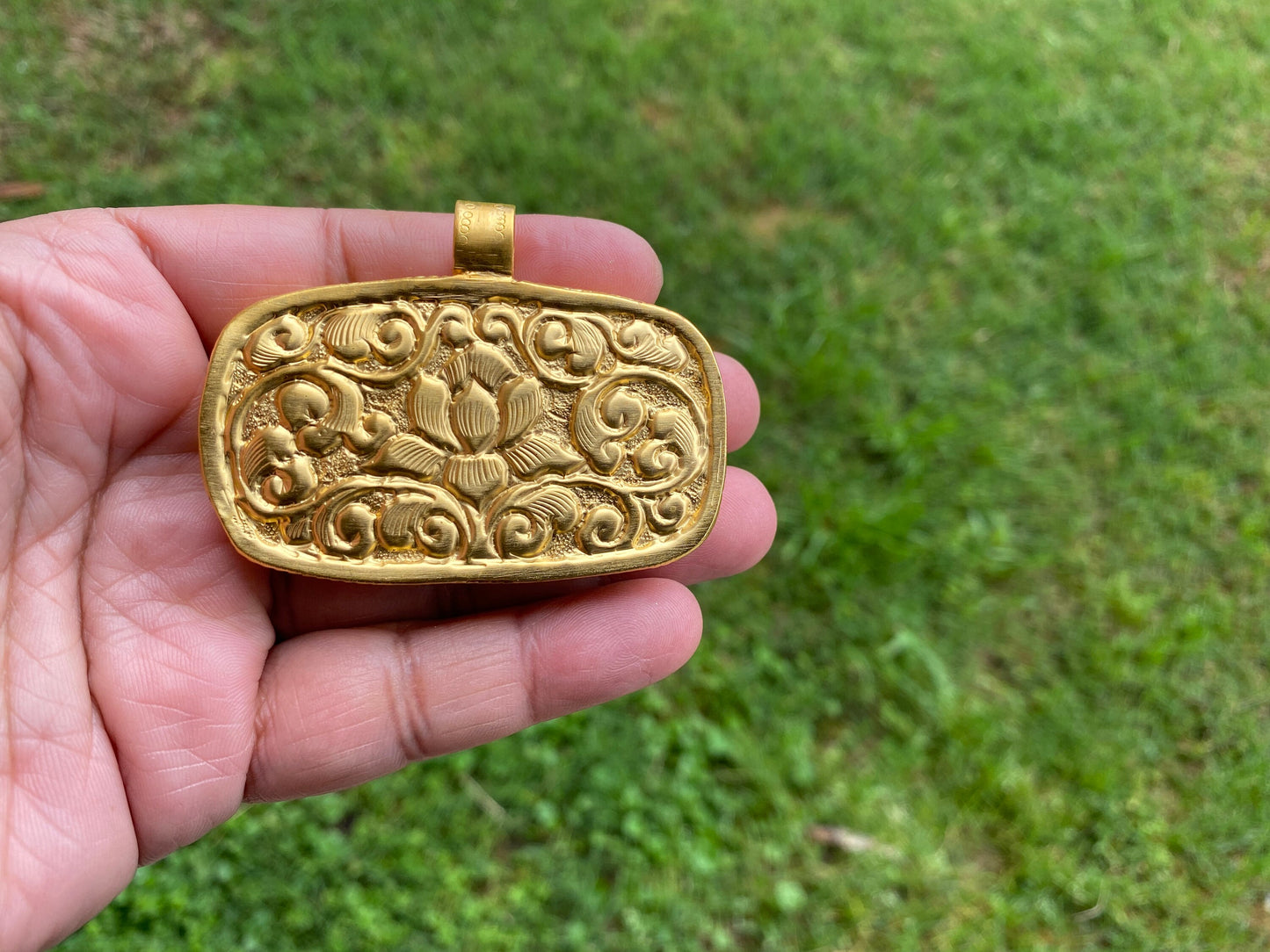 Black Lives Matter, High Quality 18K Matte Gold Overlay Non Tarnish, Hand carved Buffalo Bone Unisex Pendant, Support for Black People, BLM
