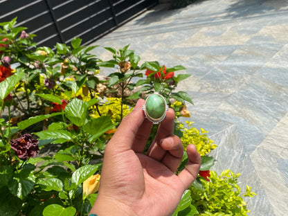 Bohemian Beauty: Adjustable Turquoise Adorned Ring, Two tone Ring, Handmade Nepali Ring, Unisex Ring.