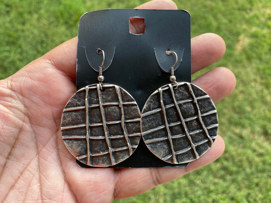Boho Earrings, Ethnic Earrings, Antique Silver Plated Earrings, Tribal Earrings, Bohemian Earrings, Tibetan Design Earrings, Birthday Gift