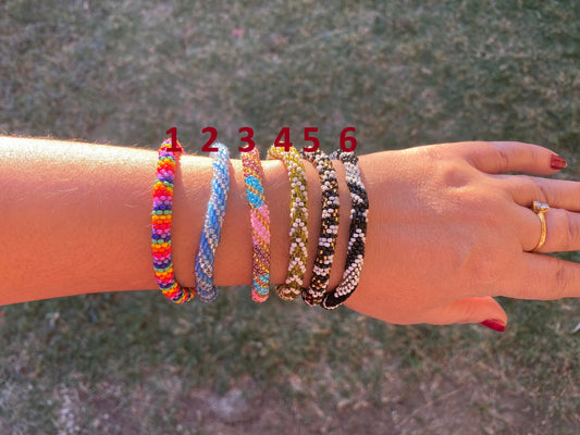 Colorful Nepal Bracelets ,Seed Bead Bracelet, One Size Fits Most, Friendship Boho Bracelets, Hand woven Bracelet, Gift Idea