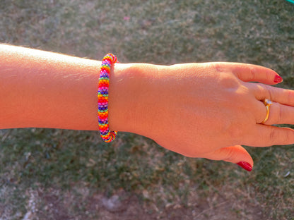 Colorful Nepal Bracelets ,Seed Bead Bracelet, One Size Fits Most, Friendship Boho Bracelets, Hand woven Bracelet, Gift Idea