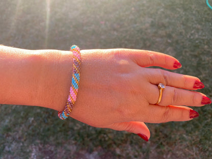Colorful Nepal Bracelets ,Seed Bead Bracelet, One Size Fits Most, Friendship Boho Bracelets, Hand woven Bracelet, Gift Idea