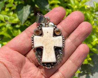 Cross Bone Pendants for Everyday wear and Special Occasion, Eco Friendly Pendant, Meaningful Gift, Tibetan Silver Jewelry.