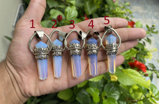 Daily Wear Opalite Pendant: Positivity and Spiritual Balance, Aesthetic Jewelry, Trendy Pendant, Unisex pendant, Perfect for gift.