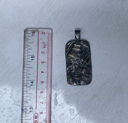 Divine Shiva Pendant: Tibetan Silver Overlay Pendant, Hand Carved Pendant, Unisex Pendant, Blessings of Lord Shiva.