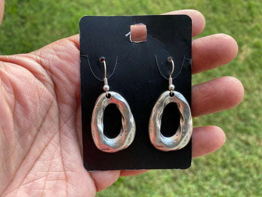 Elegant Matte Silver Plated Lead & Nickel Free Turkish Design Earrings, Dangle Earrings, Boho Earring, Ancient Gypsy Earring, Light Weight
