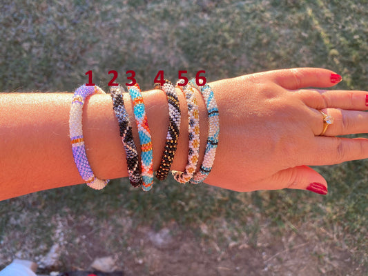 Friendship Boho Bracelets, Seed Bead Bracelet, One Size Fits Most, Colorful Nepal Bracelets, Hand woven Bracelet, Gift Idea