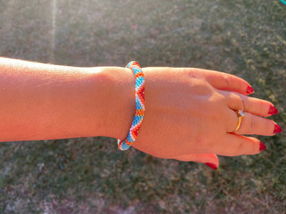 Friendship Boho Bracelets, Seed Bead Bracelet, One Size Fits Most, Colorful Nepal Bracelets, Hand woven Bracelet, Gift Idea