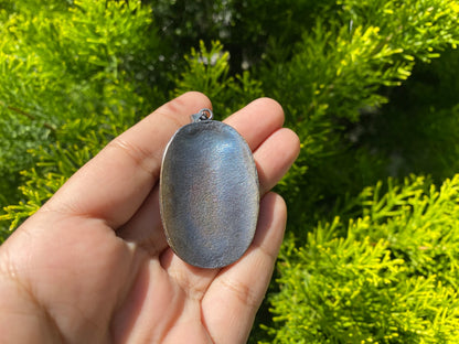 Hand Carved Elephant in Tibetan Silver Overlay Brass Pendant | Cute Elephant Pendant, Unique Pendant, Daily Wear, Animal Lover's Pendant.