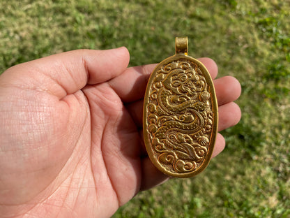 Hand Carved Leo Zodiac Sign Bone Pendant, 18K Matte Gold Overlay, Horoscope Medallion, Astrological Sign, Lion Zodiac Symbol, Zodiac Jewelry