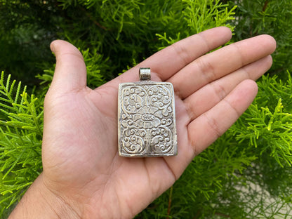Hand carved Horse Tibetan Silver Pendant | Pendant for Men & Women, Wildlife Jewelry, Unique Animal Carving Pendant, Animal Lover's Jewelry
