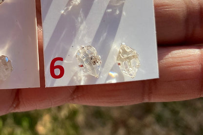 Raw Herkimer Diamond Stud Earring, 92.5 Sterling Silver Ear Stud, Healing Crystal Earring, Natural Gemstone Jewelry, Christmas Gift for Wife