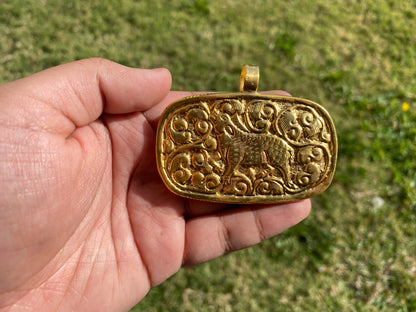 Just Roll with It Funny Bone Pendant, Non Tarnish 18k Brushed Gold Overlay, Marijuana Lovers Jewelry, Blunt Roller Pendant, Cannabis