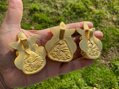 Large Natural Abalone Shell 18K Brushed Gold Overlay Pendant for Necklace, Non Tarnish Jewelry, Abalone Shell Jewelry, Sea Shell Jewelry