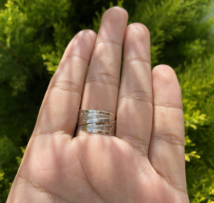 Large Punk Skull Buffalo Bone Tibetan Silver Ring | Unisex Skull Ring, Jewelry for Men or Women, Boho Jewelry, Handmade Ring, Gift