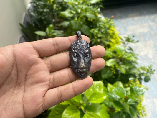 Large Tibetan Buffalo on Silver Overlay Brass Pendant | Boho Jewelry, Unisex Wear, Daily Wear, Gift, Animal Pendant, Animal Lover's Jewelry