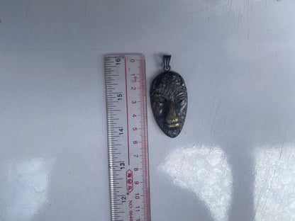 Large Tibetan Buffalo on Silver Overlay Brass Pendant | Boho Jewelry, Unisex Wear, Daily Wear, Gift, Animal Pendant, Animal Lover's Jewelry