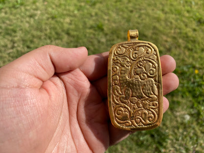 Lets Get Lit Marijuana Joint Bone Pendant, Non Tarnish 18k Brushed Gold Overlay, Marijuana Lovers Jewelry, Cannabis Stoner, Weed Blunt