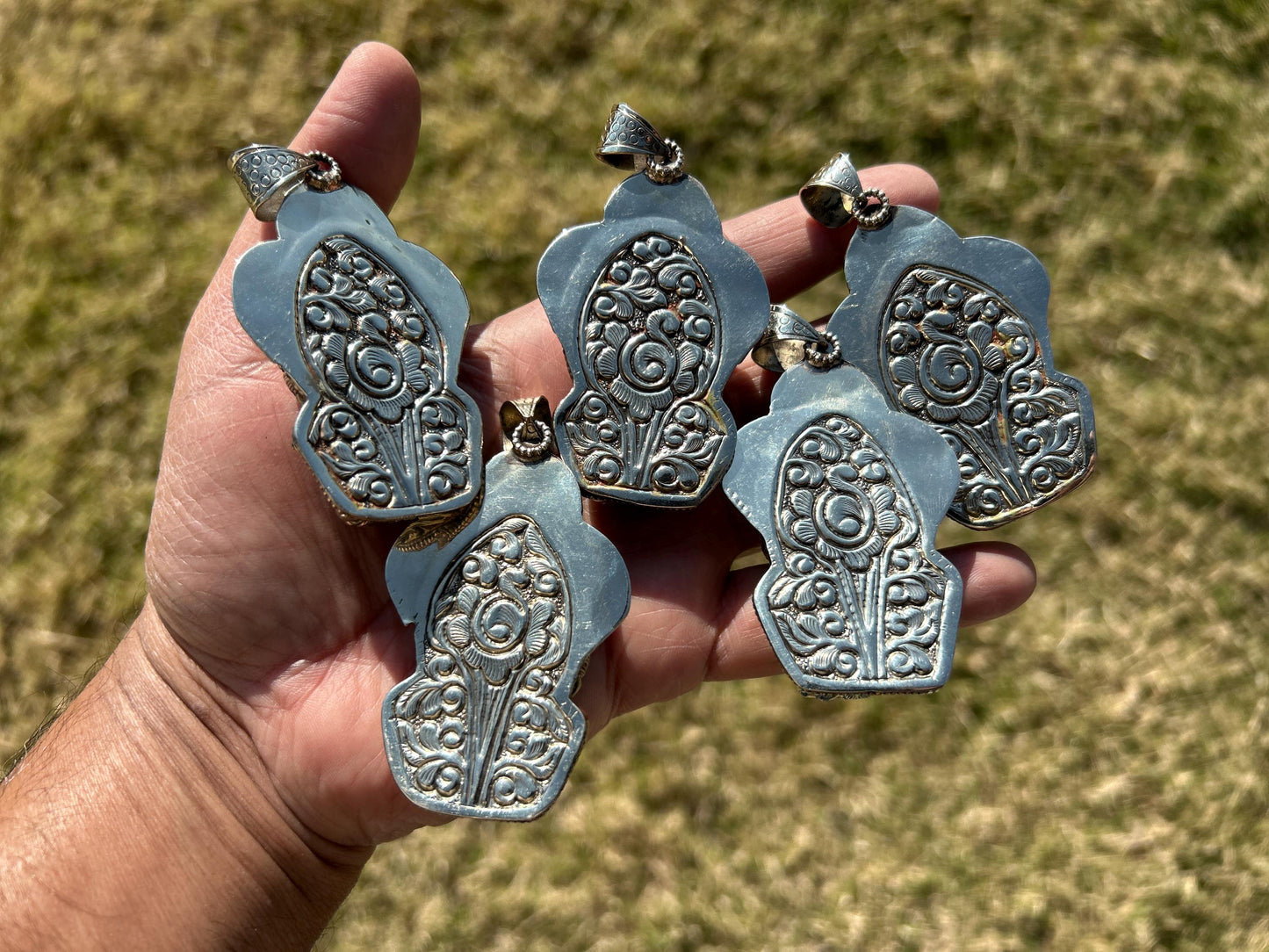 Lord Ganesh Labradorite Pendant, Known As the Remover of Obstacles, Tibetan Silver, Hindu Amulet, Spiritual Jewelry, Stone Carved Ganesh