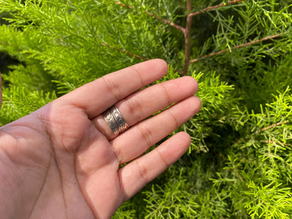 Meditating Buddha Ring Carved on Buffalo Bone, Tibetan Silver Adjustable Unisex Ring, handcrafted jewelry, perfect gift ideas
