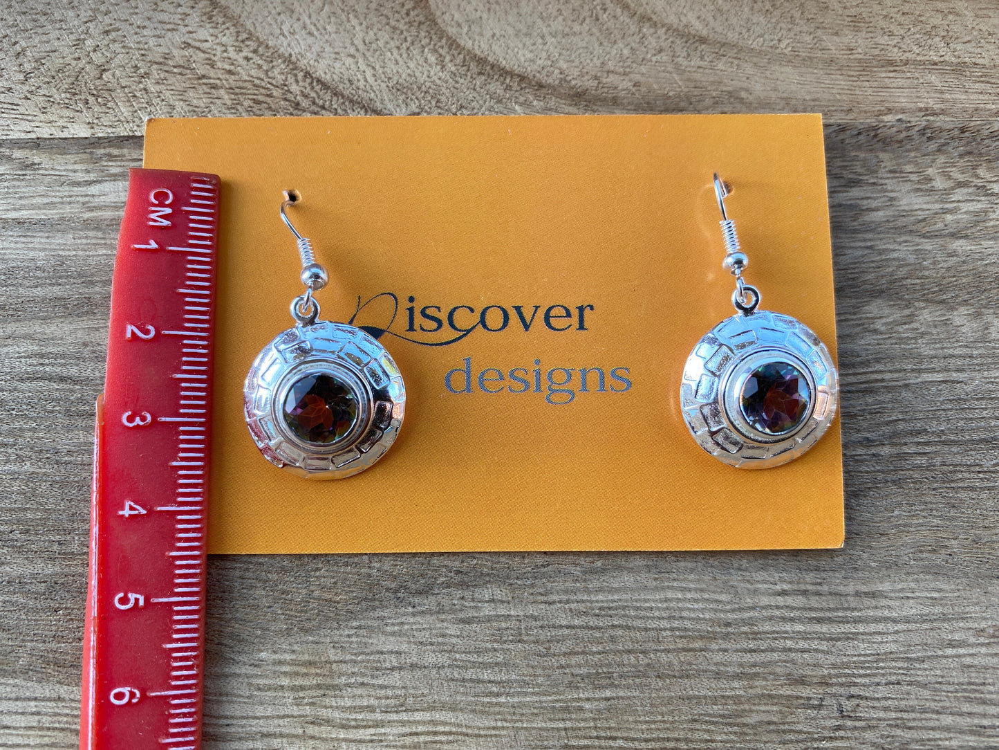 Mystic Topaz Gemstone Silver Overlay Earring, Birthstone, Birthday Gift for Girlfriend, Dangle Earring, Gemstone Earring, Bridesmaid Earring