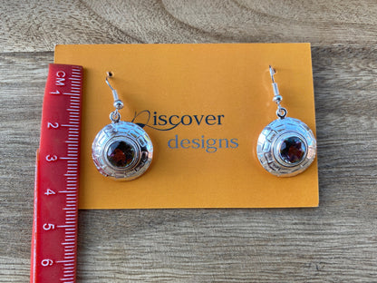 Mystic Topaz Gemstone Silver Overlay Earring, Birthstone, Birthday Gift for Girlfriend, Dangle Earring, Gemstone Earring, Bridesmaid Earring