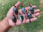 Natural Labradorite Tibetan Silver Pendant with White Topaz Gemstone, Healing Crystal, Women's Jewelry, Birthstone Pendant, Natural Stone