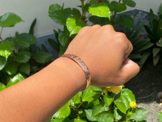 OM carved Copper Bangles, Handmade Bracelet, Healing Bracelet, Adjustable Bangles, Bracelet for Meditation, Bracelet for positivity, Unisex.