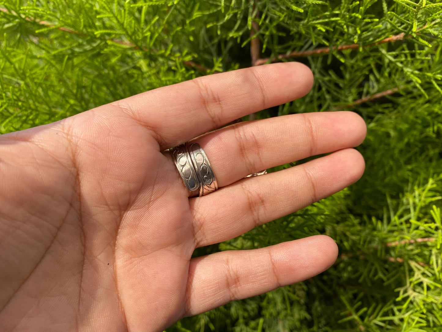 Owl with Women Face Hand Carved Buffalo bone Tibetan Silver Ring, Ethnic Boho Jewelry, Bird Lover Ring, Southwest Ring, Unique Gift