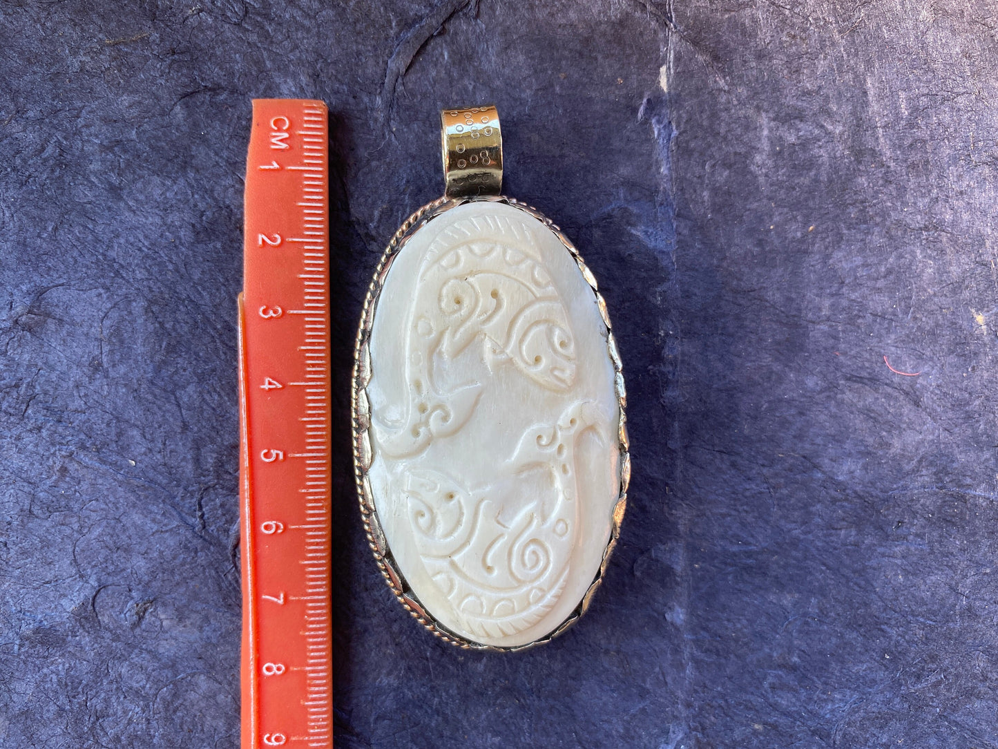 Pisces Zodiac Sign Bone Tibetan Silver Pendant, Horoscope Medallion, Unisex Pendant, Astrological Sign, Fish Zodiac Symbol, Zodiac Jewelry