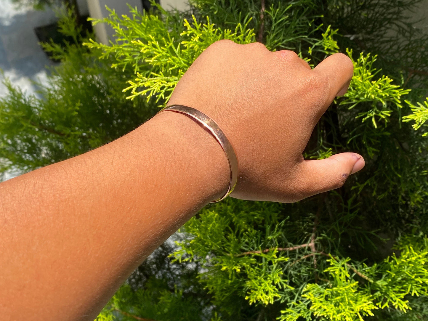Pure Copper Bracelet, Oval shaped copper bracelet, Bracelet for Daily wear, Meditation, Positivity, Fashion. Handmade copper bracelet