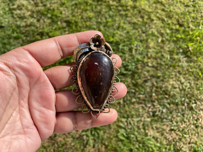 Raw Baltic Amber Tibetan Silver Pendant, Fossilized Amber Jewelry, Ancient Style Amber Pendant, Earthy Bohemian Jewelry, Amber Jewelry Gift