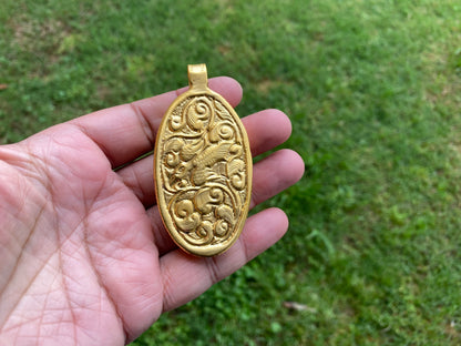 Sagittarius Symbol, Bone 18k Matte Gold Overlay with Anti Tarnish Pendant, Horoscope Pendant, Zodiac Sign, Unisex Pendant, Astrology Jewelry