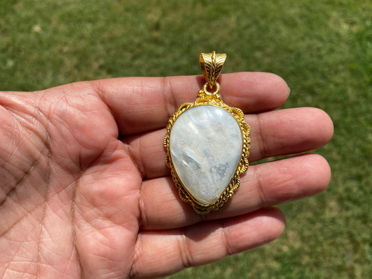 Shell Tibetan Design Beautiful Pendent, Handmade 18K Matte Gold Overlay with Anti Tarnish, Wholesale price,Ethnic Design, Jewelry from Nepal