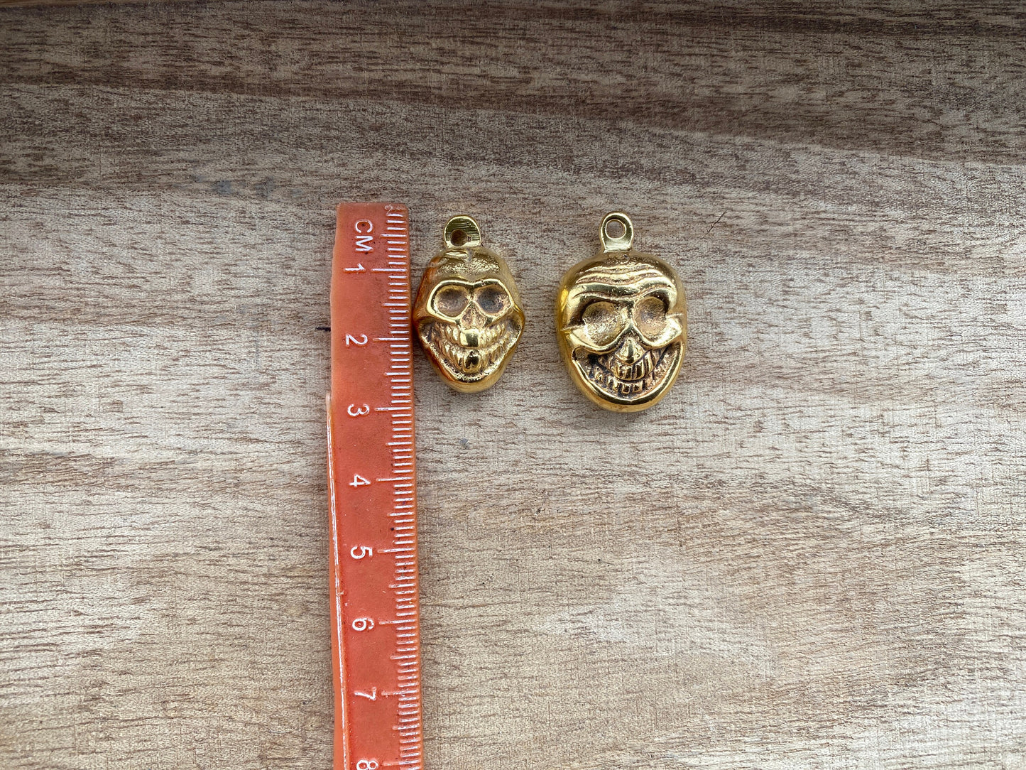 Small African Mask Pendent, Non tarnish Brushed Gold Overlay, African Design, African Tribal Jewelry, Cultural Heritage, Ethnic Design