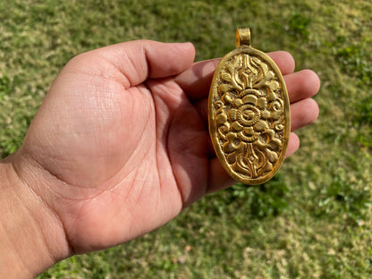 Taurus Zodiac Sign Bone Pendant, 18k Brushed Gold Overlay with Anti Tarnish Pendant, Horoscope Medallion, Bull Zodiac Symbol, Zodiac Jewelry