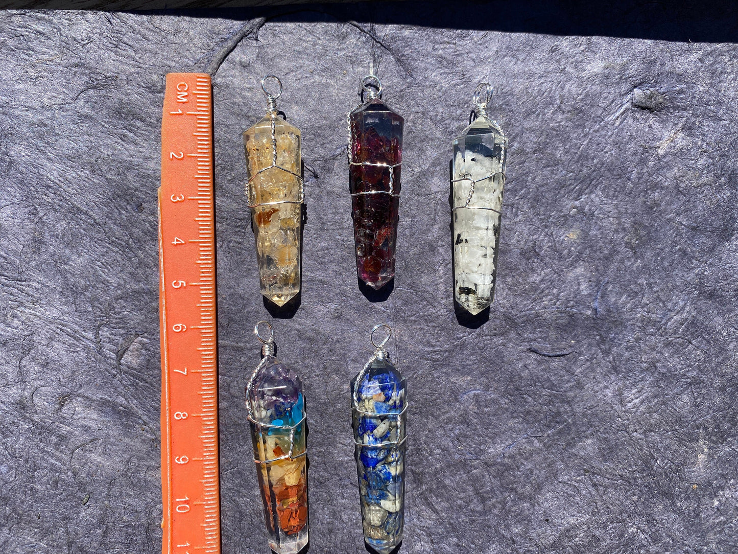 Terminated Pointed Silver Plated Wire Wrapped Gemstone, Crown Chakra, Healing Stone, Bridesmaids Jewelry, Cleansing Stone, Quartz Pendants