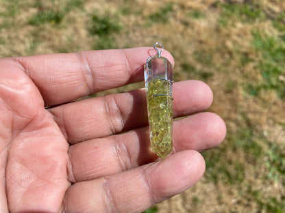Terminated Pointed Silver Plated Wire Wrapped Gemstone, Crown Chakra, Healing Stone, Bridesmaids Jewelry, Cleansing Stone, Quartz Pendants