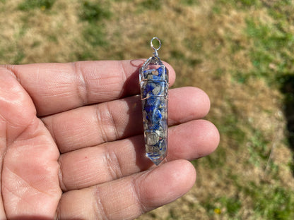 Terminated Pointed Silver Plated Wire Wrapped Gemstone, Crown Chakra, Healing Stone, Bridesmaids Jewelry, Cleansing Stone, Quartz Pendants