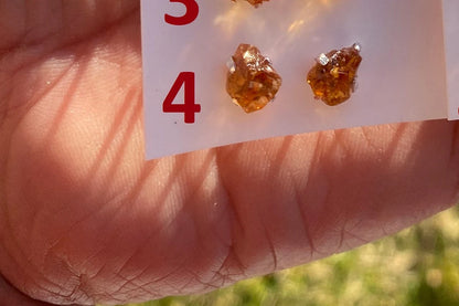 Tiny Raw Citrine Studs Earrings, Sterling Silver Earrings, Rough Citrine Sterling Silver Earring, Raw Citrine Earring, November Birthstone