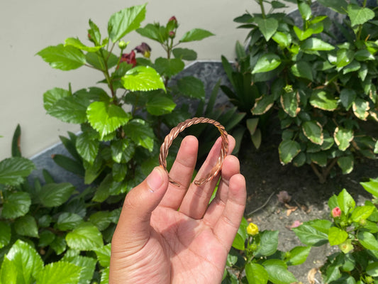 Twisted Pure Copper Bangles, Unisex Bangle, Daily wear Bracelet, Bracelet for Fashion, Healing, meditation, inner peace, Perfect gift idea.